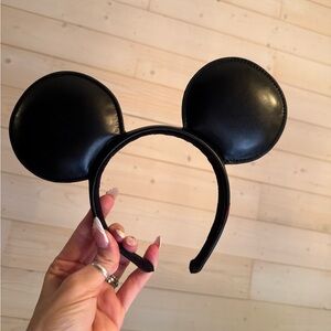 Disney Black Mickey Mouse Faux Leather